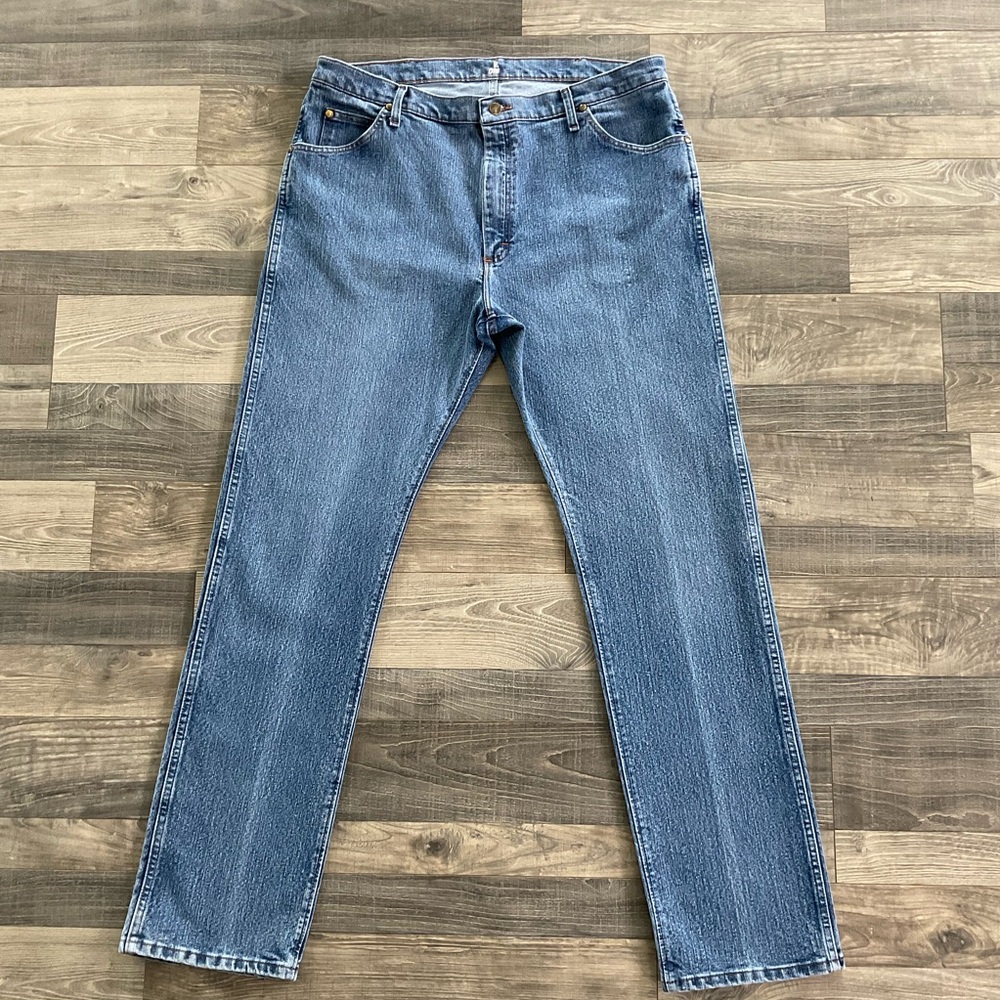 40x36 Wrangler Advanced Comfort Cowboy Cut Jeans Men’s Blue Regular Fit 47MACMS